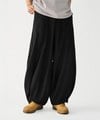 MSN1630-252 圓闊開衩長褲 Special Cutting Linen Pants