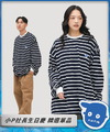 PLN0073-251 小P日常Oversize條紋長袖TEE