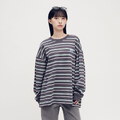 PLN0079-252 小P社長條紋長袖TEE