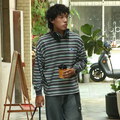 PLN0079-252 小P社長條紋長袖TEE