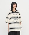 PLN0138-251 小P社長潑漆條紋TEE
