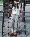 PLN1736-252 小P社長工裝七分褲