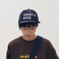 PLN2326-261 clip by clip 裝幀縫線刺繡平簷帽