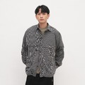 PLN33106-262 寬鬆條紋口袋襯衫