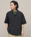 PLN3327-241 開領刺繡短袖襯衫