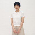 SAA0044-261 木耳邊抽繩上衣