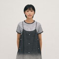 SAA0048-262 蕾絲花邊條紋TEE