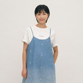 SAA0050-262 五分寬袖寬短TEE