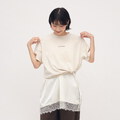 SAA0051-262 SAAKO 刺繡寬鬆水洗tee