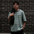 PPP0004-261 小P社長條紋短袖TEE
