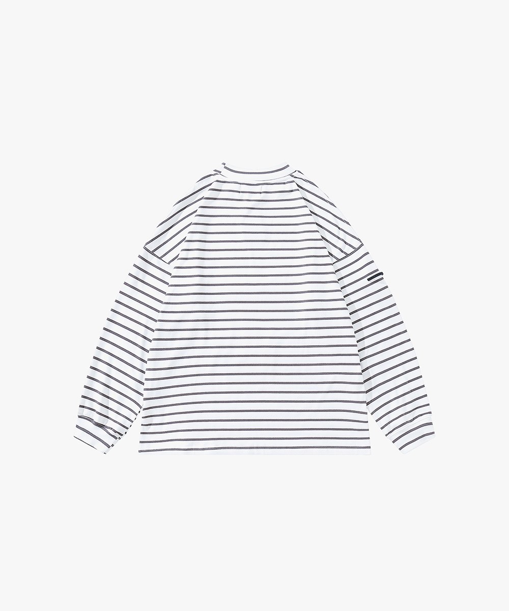 條紋長TEE TopBasics Striped Stretchable T-Shirt
