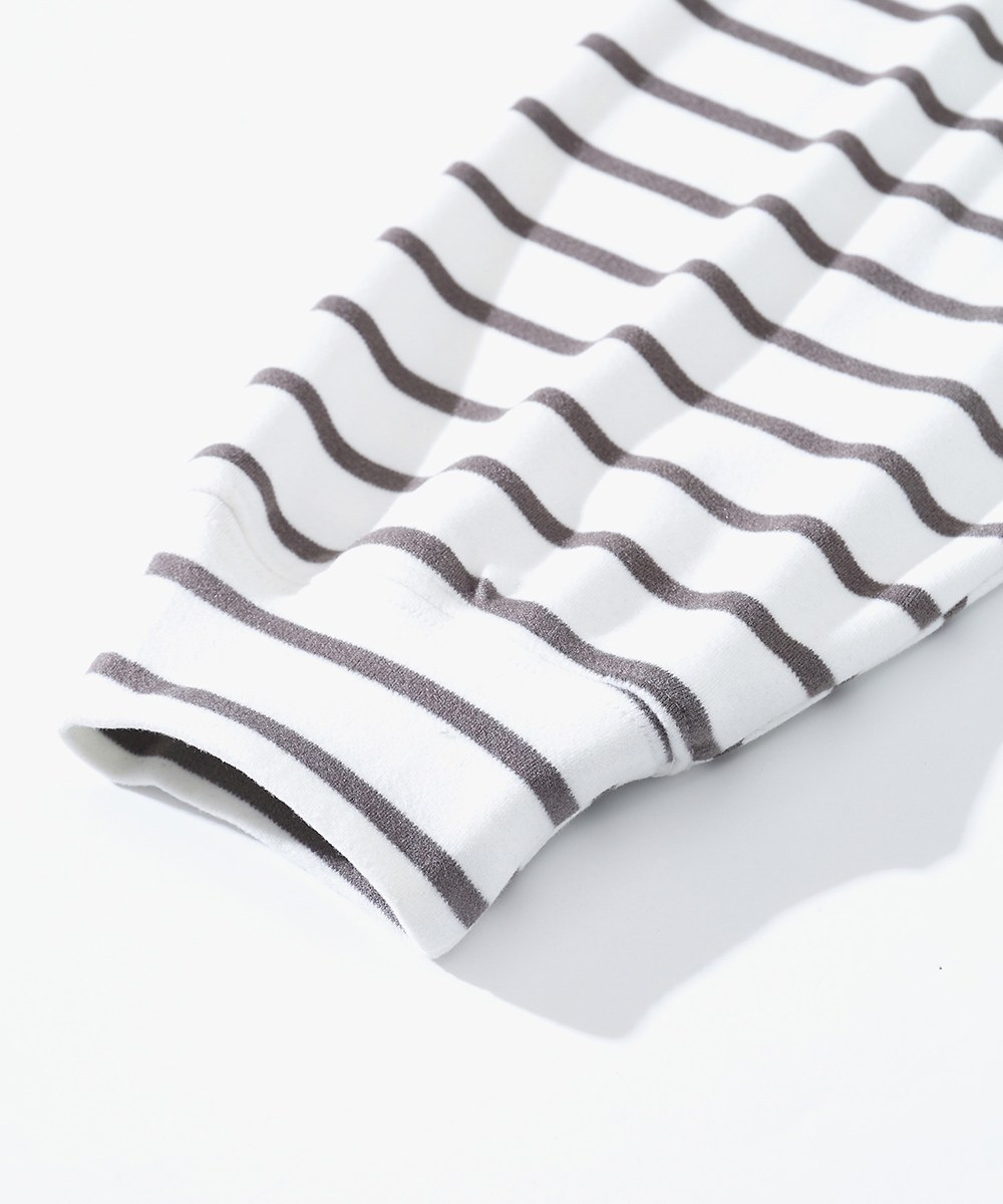條紋長TEE TopBasics Striped Stretchable T-Shirt