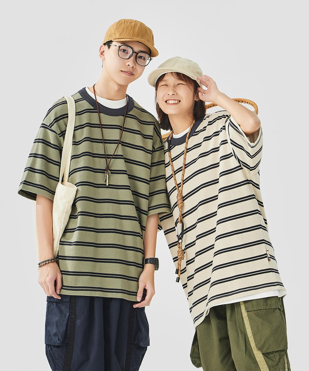 條紋短袖上衣 Double Stripes Shortsleeve T-Shirt