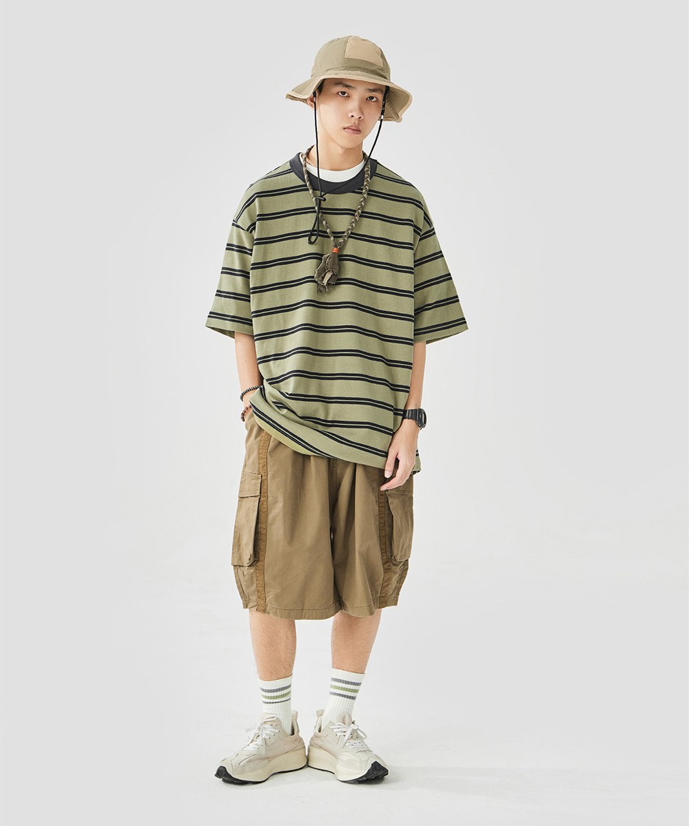 條紋短袖上衣 Double Stripes Shortsleeve T-Shirt