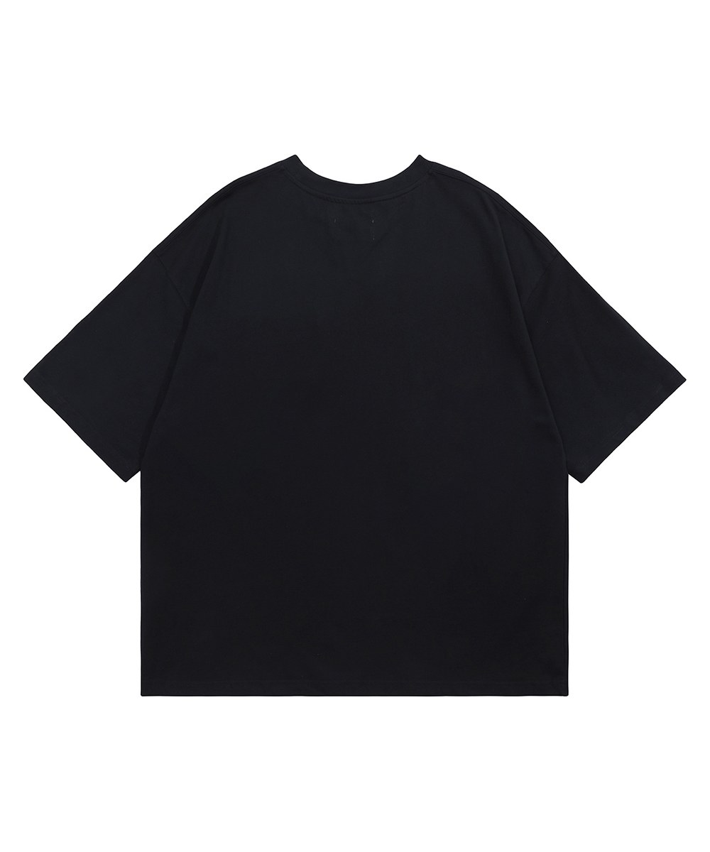 口袋網格布上衣 Checkered Strap Pocket T-Shirt