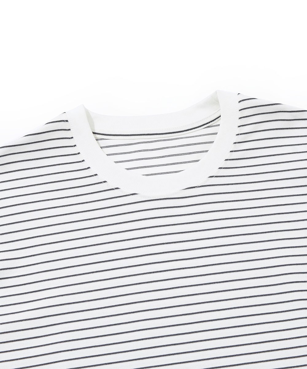 寬鬆條紋上衣 Oversized Waffle Striped T-Shirt