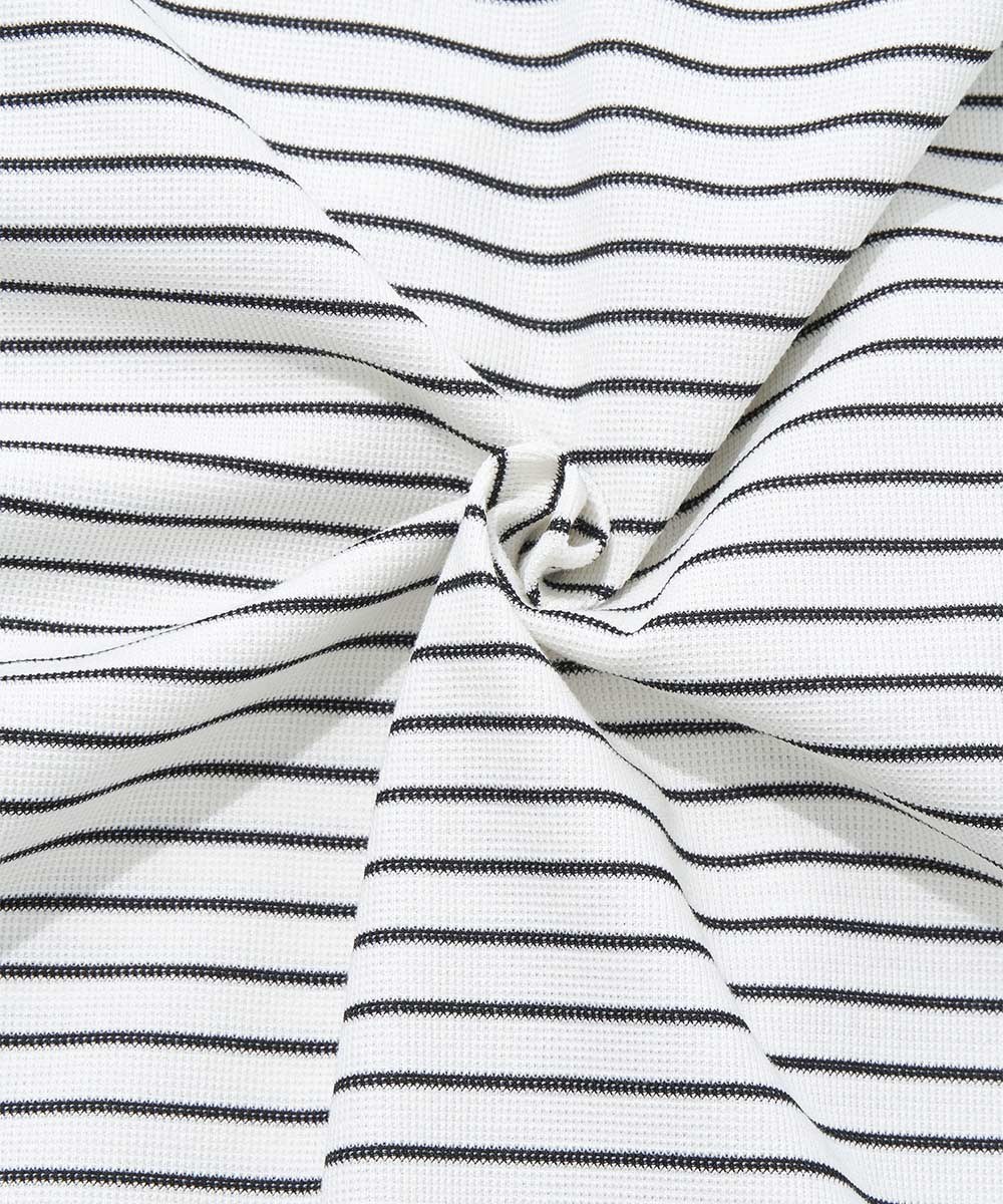 寬鬆條紋上衣 Oversized Waffle Striped T-Shirt
