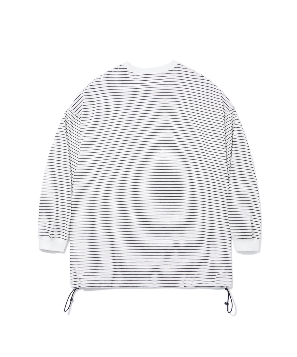 寬鬆條紋上衣 Oversized Waffle Striped T-Shirt