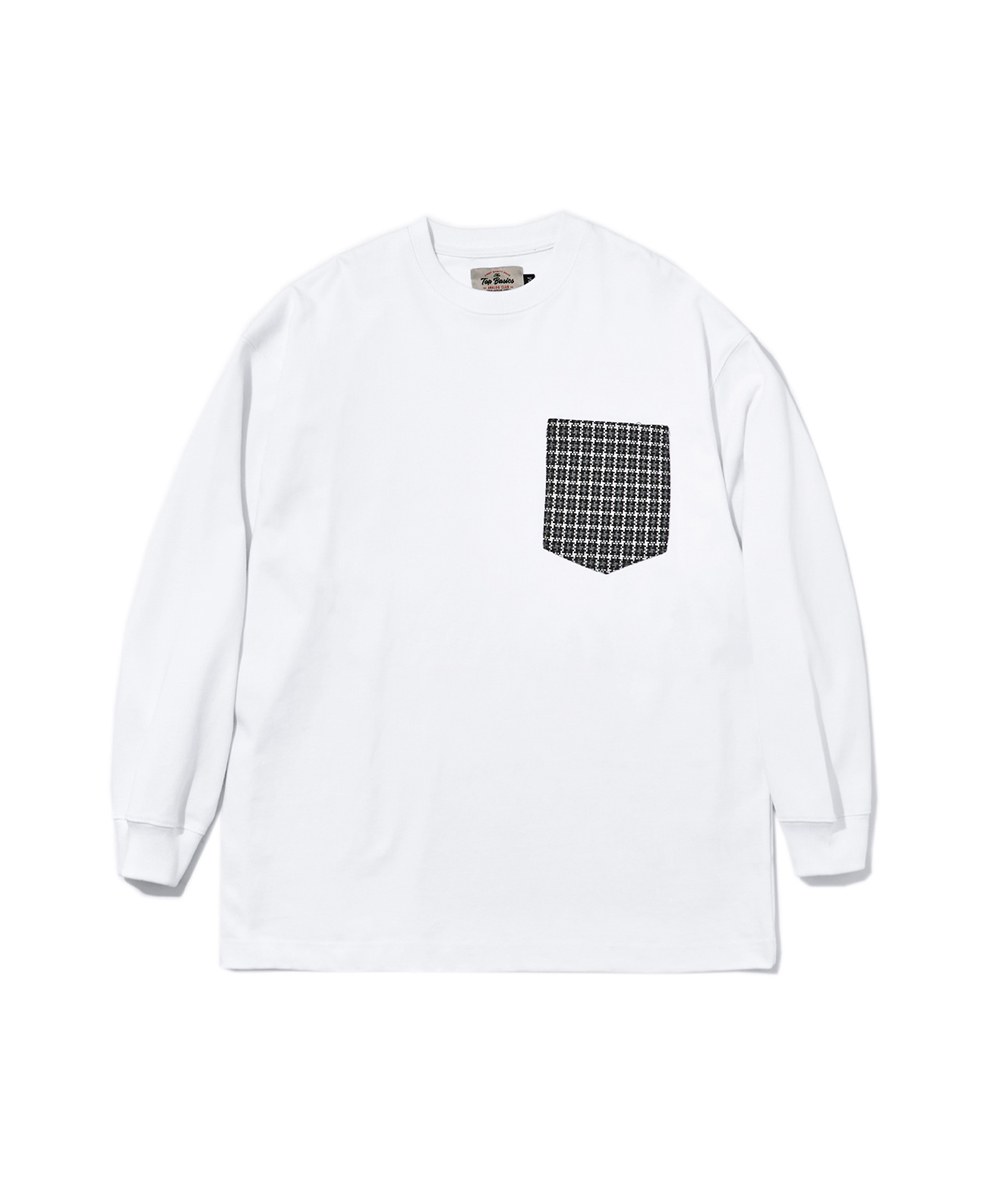 格紋口袋上衣 Oversized Checked Pocket T-shirt