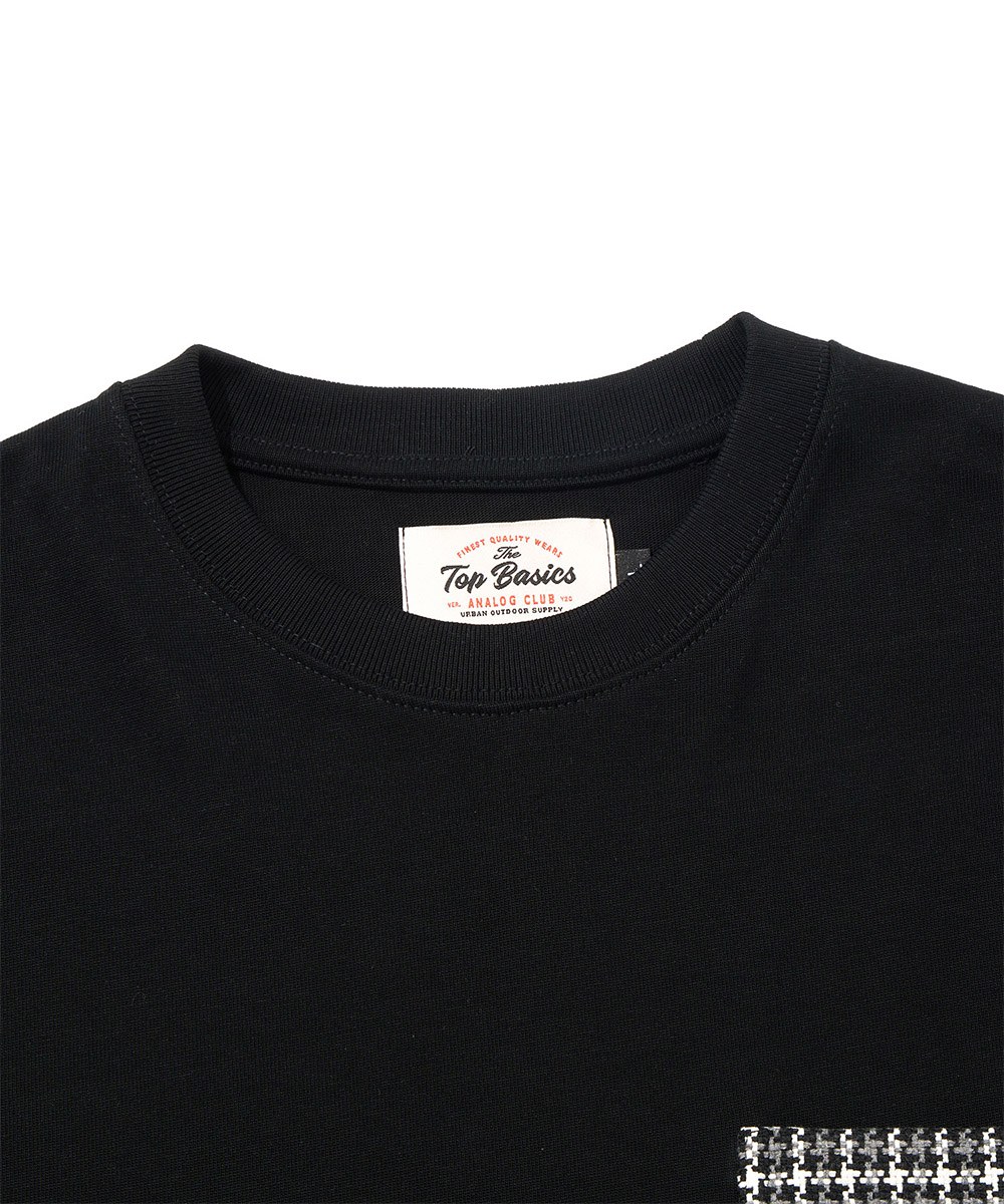 格紋口袋上衣 Oversized Checked Pocket T-shirt