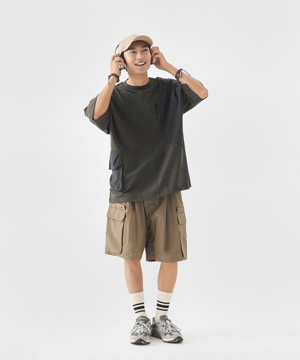 撞色拼接短袖T恤 Urban Patch T-Shirt