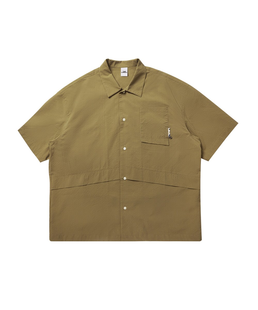 泡泡紗口袋襯衫 Seersucker Pocket Cargo Shirt