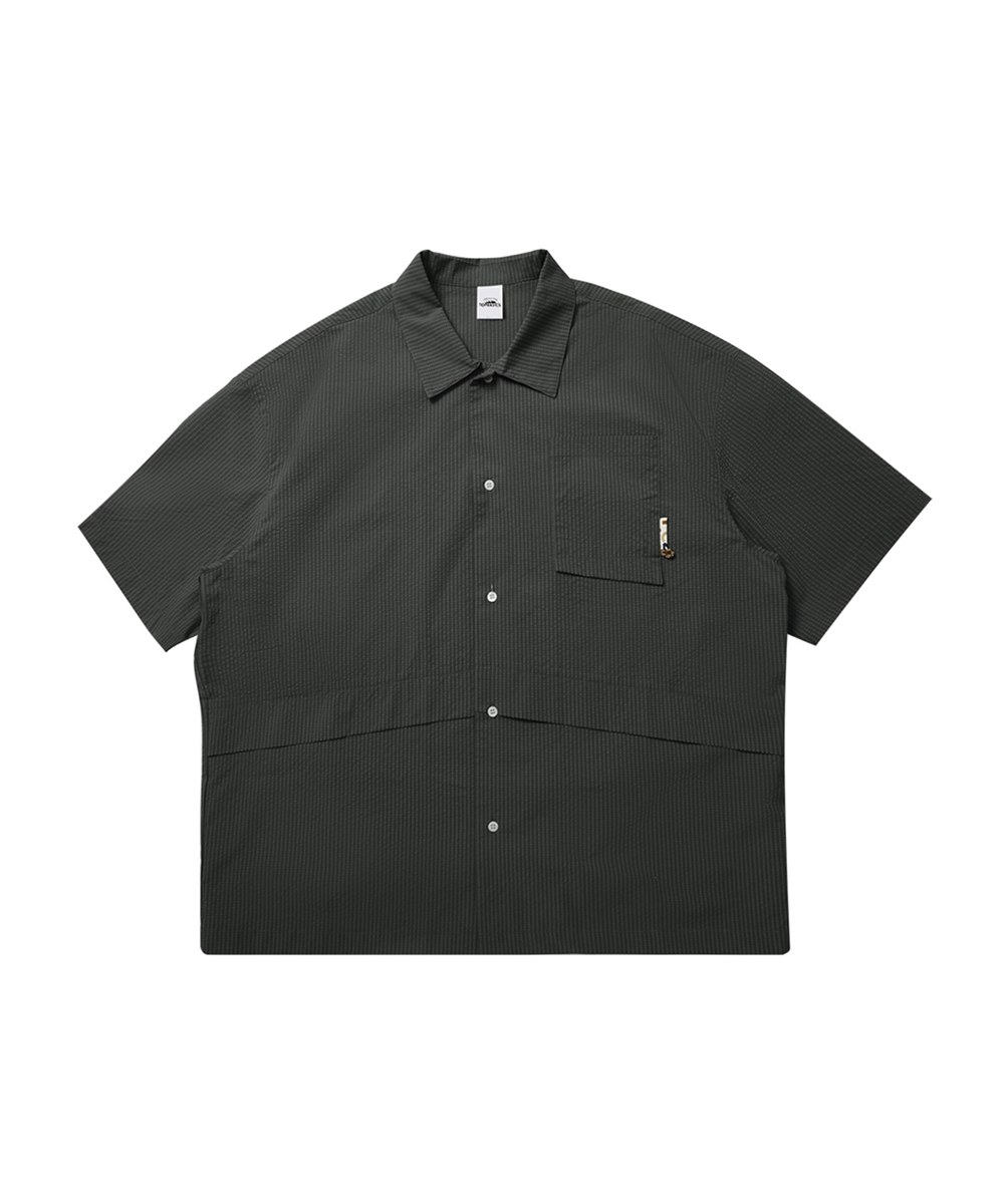 泡泡紗口袋襯衫 Seersucker Pocket Cargo Shirt