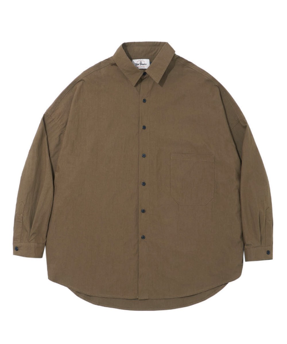 弧形下擺寬鬆襯衫 Rounded Seam Oversized Shirt