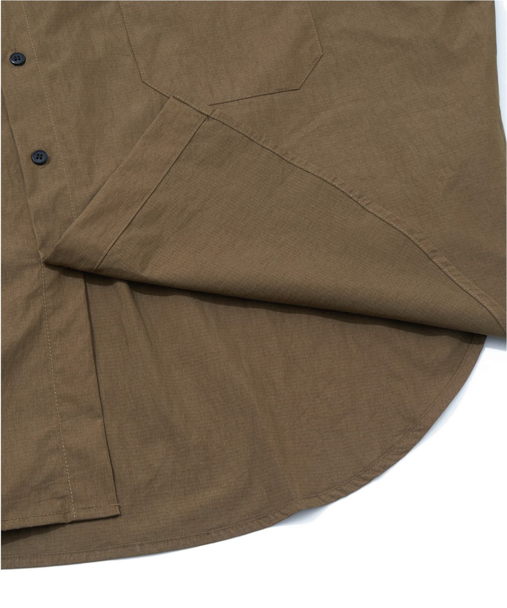 弧形下擺寬鬆襯衫 Rounded Seam Oversized Shirt