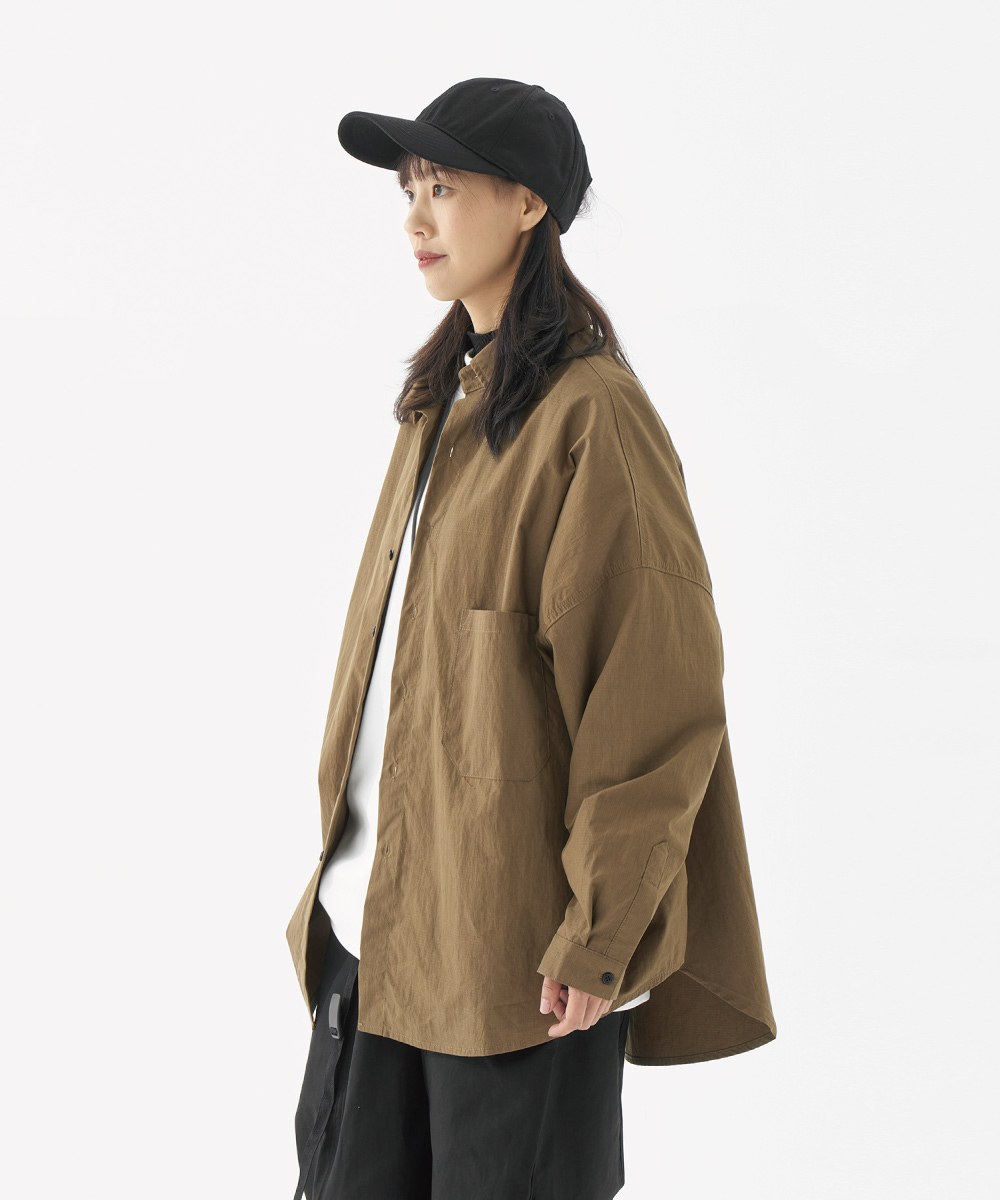 弧形下擺寬鬆襯衫 Rounded Seam Oversized Shirt