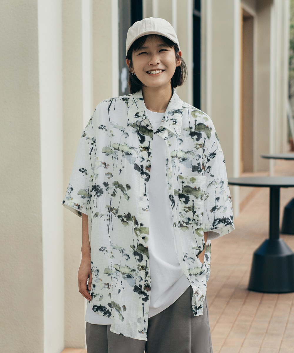 夏威夷襯衫 Greenery Watercolor Aloha Shirt