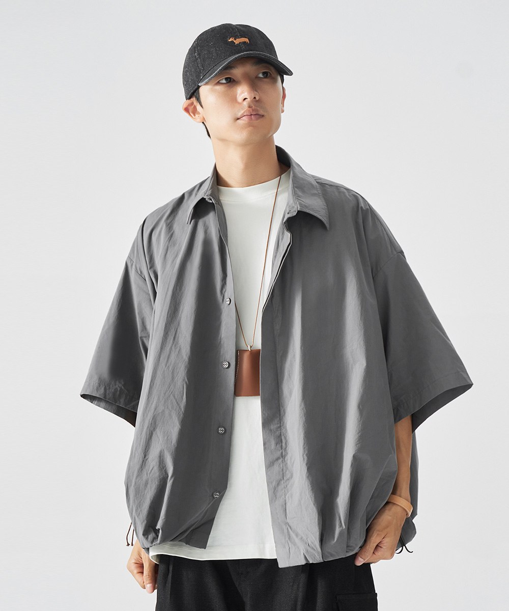 皺褶下擺襯衫 Pleated Hem Summer Shirt