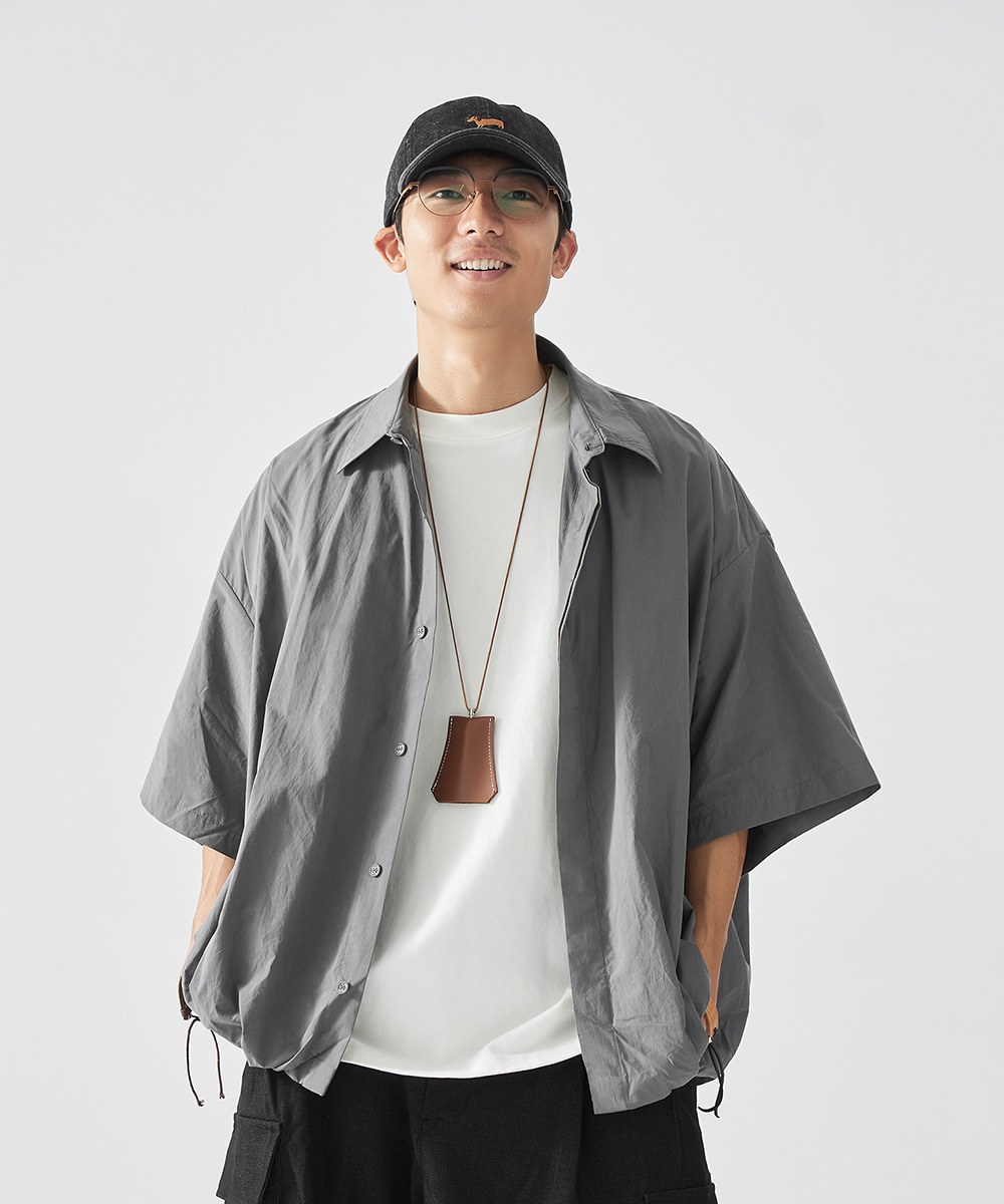 皺褶下擺襯衫 Pleated Hem Summer Shirt