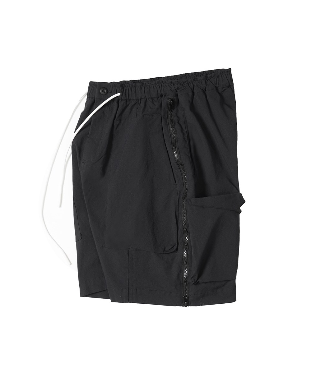 側拉鍊工作短褲 Side Zip-Up Cargo Shorts