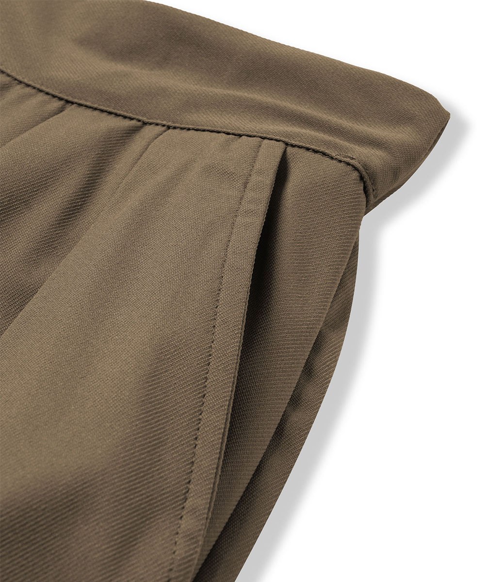 側邊打褶短褲 Slant Pleats Casual Shorts