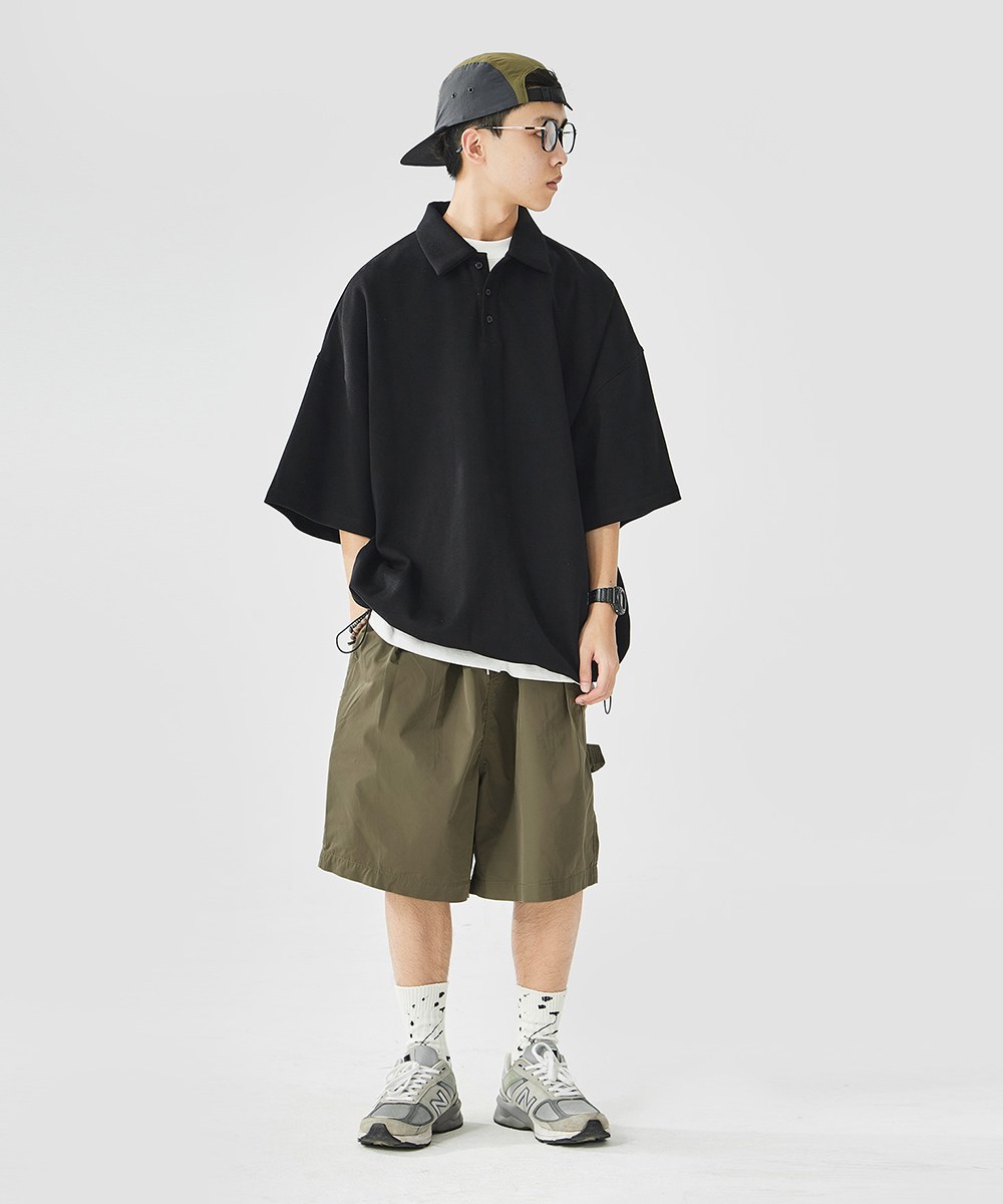 六口袋打褶短褲 Six Pockets Pleated Shorts