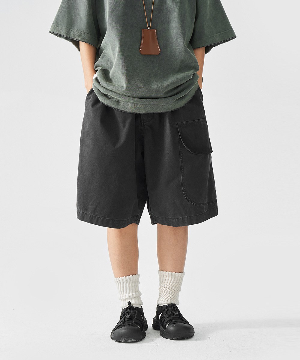三口袋七分褲 Three Pockets Washed  Long Short