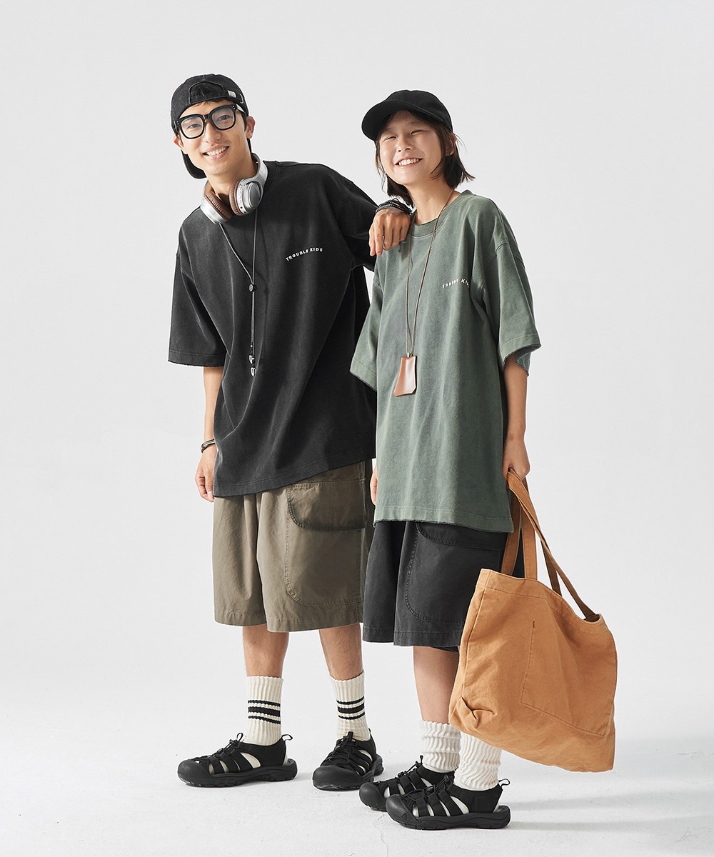 三口袋七分褲 Three Pockets Washed  Long Short