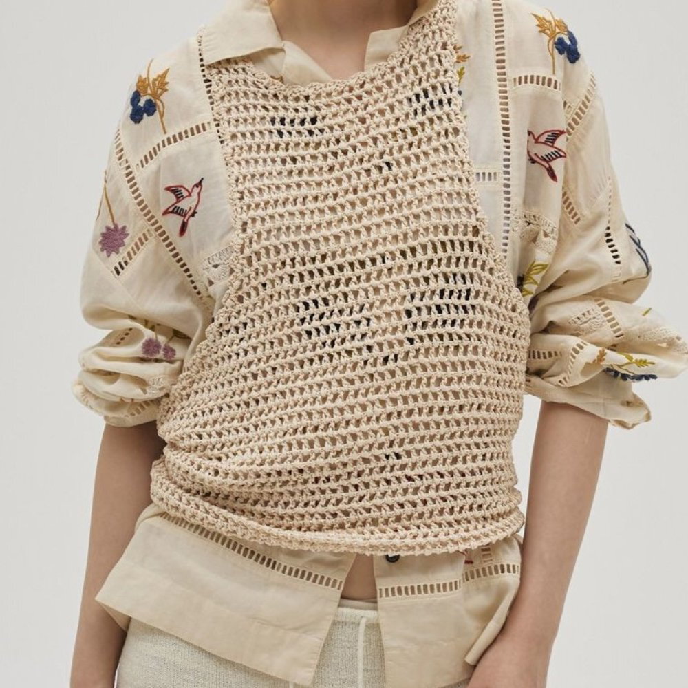 Embroidery Patchwork Shirts