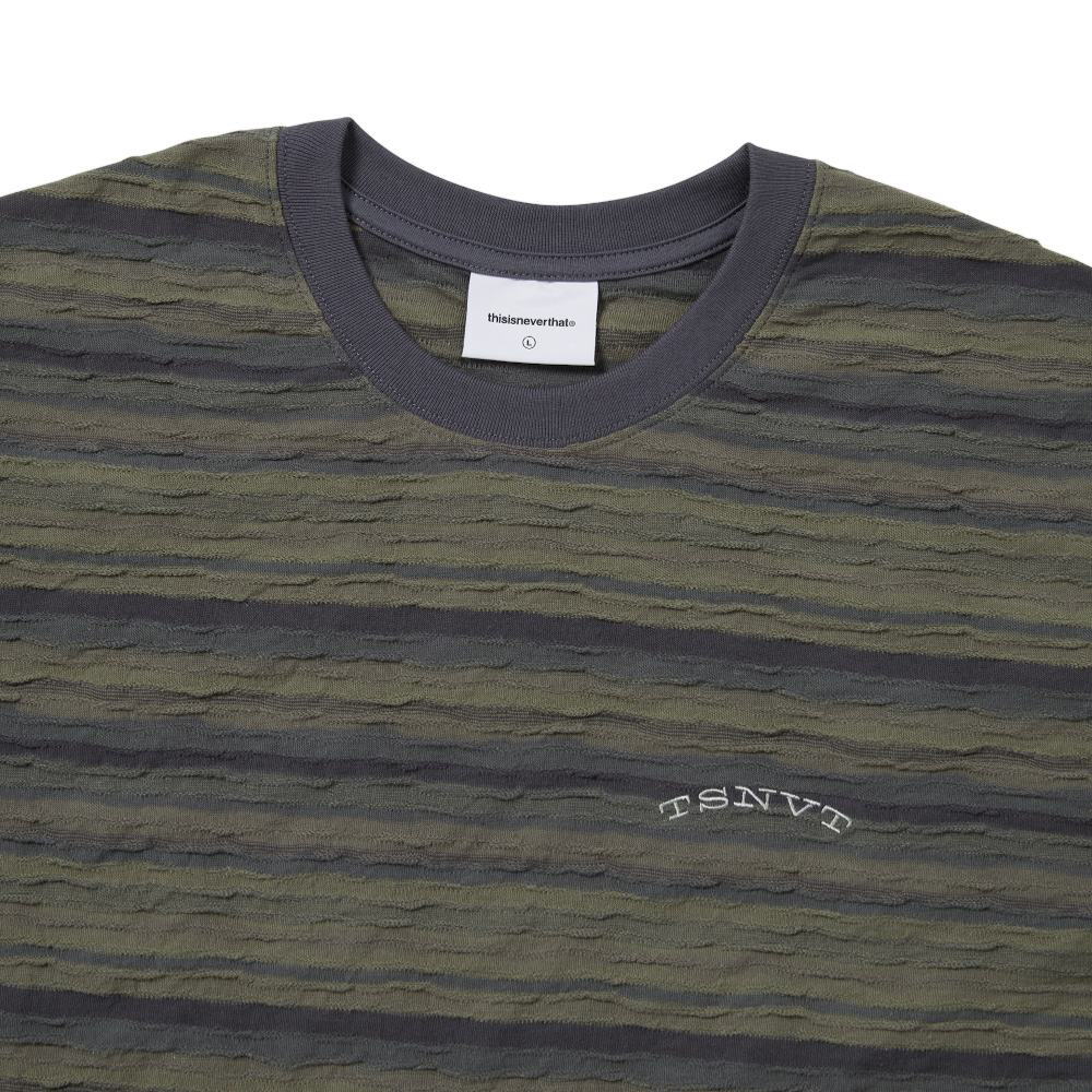 條紋短袖上衣 Wave Jacquard Tee