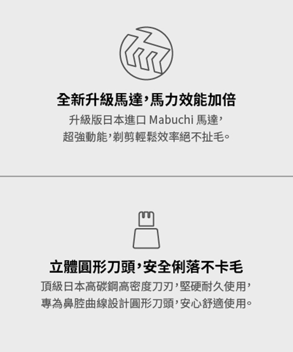 奧本頂級水洗式電動鼻毛刀