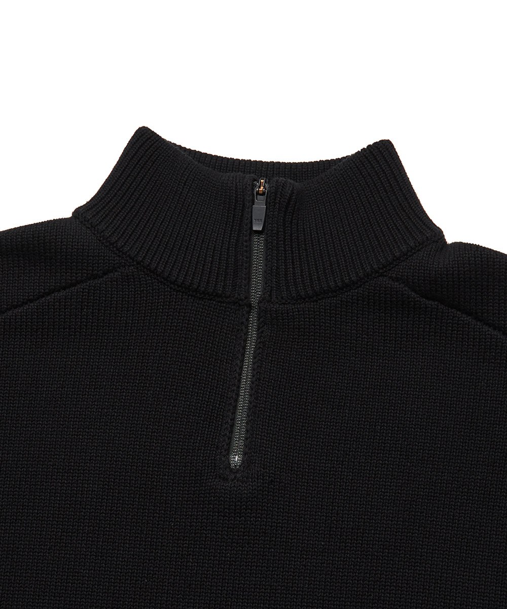 針織高領上衣 Knitting Splice Top