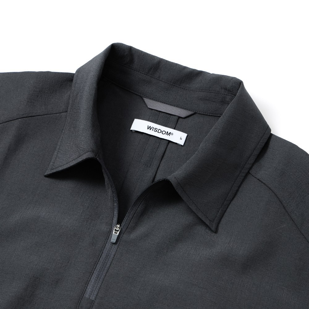 平織半開襟上衣 HALF ZIP POLO SHIRT