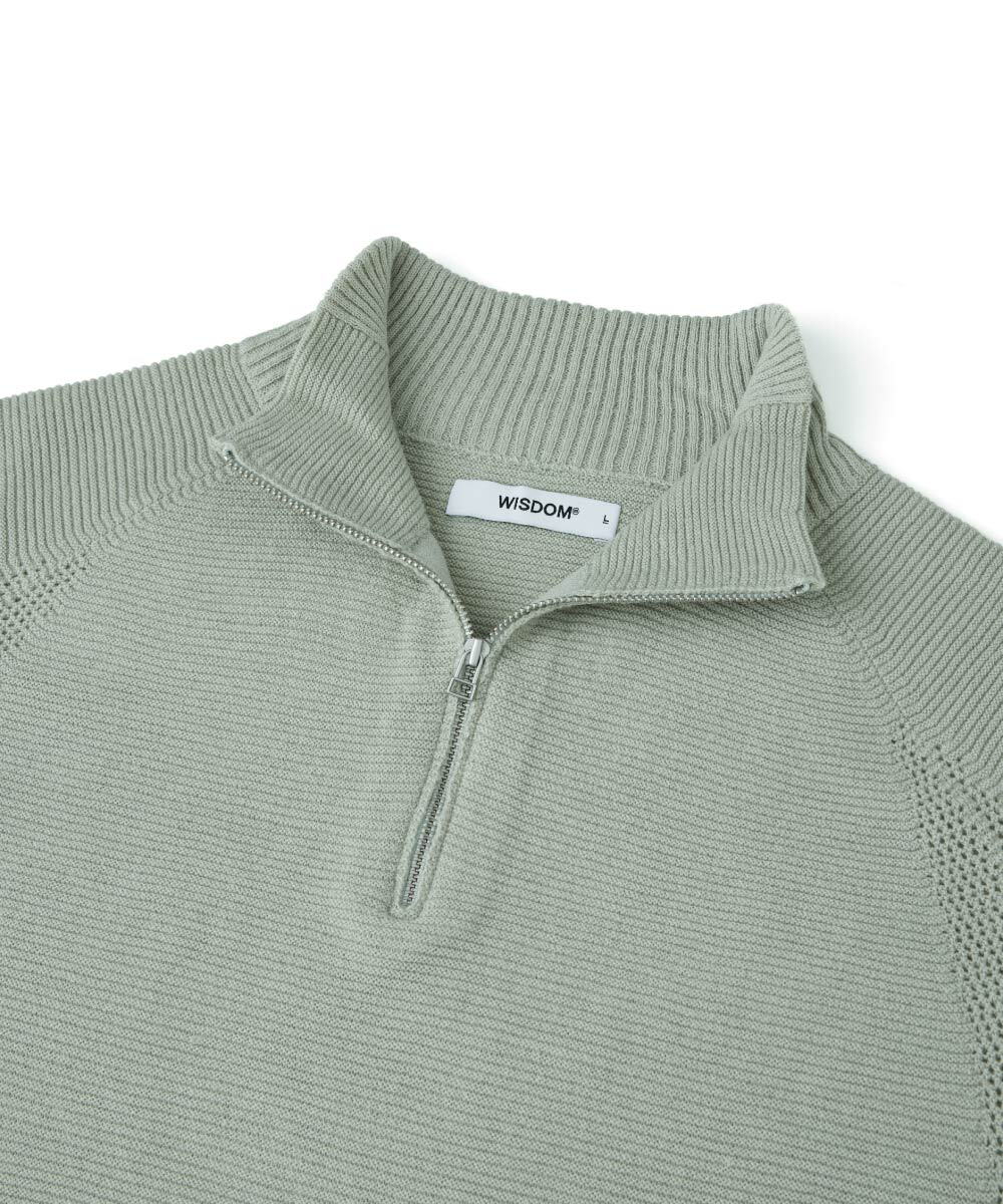 半開襟毛衣 LOGO SWEATER