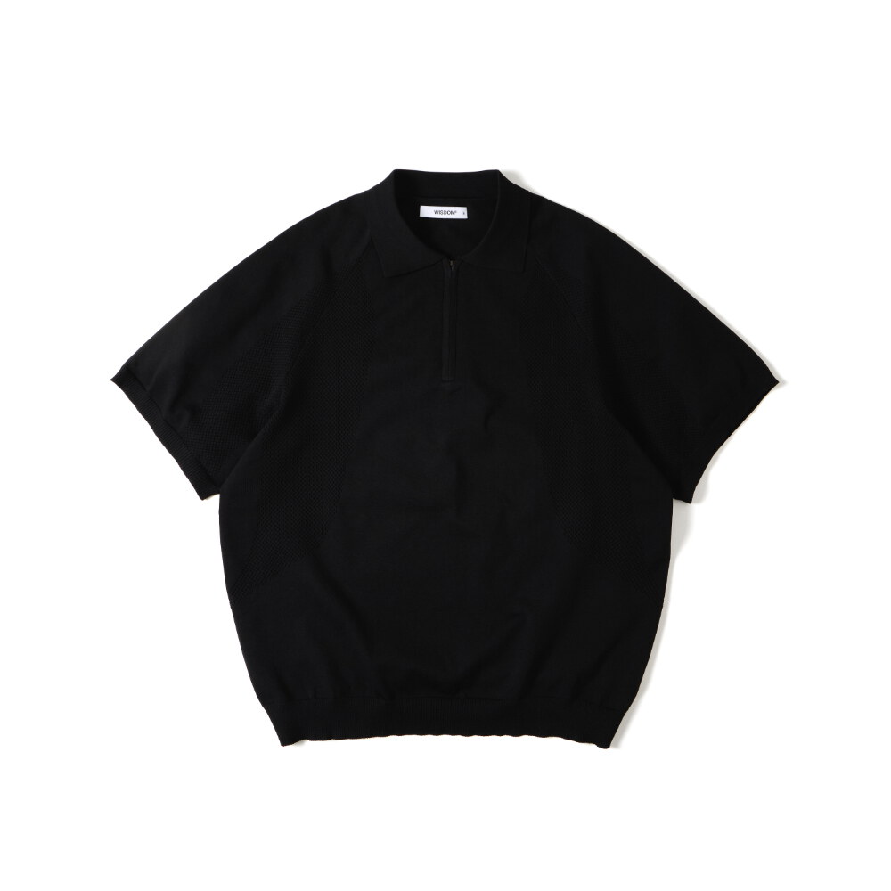 針織半開襟上衣 WISDOM HALF ZIP KNIT POLO SHIRT