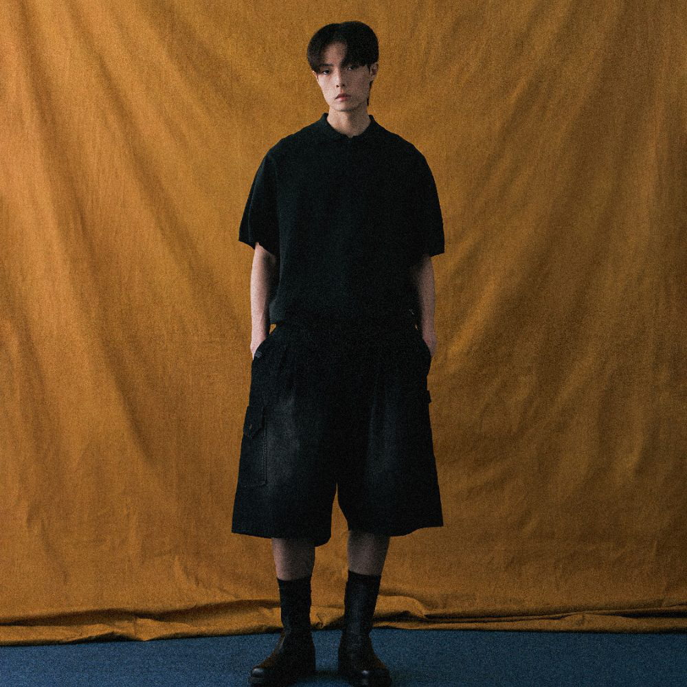 針織半開襟上衣 WISDOM HALF ZIP KNIT POLO SHIRT