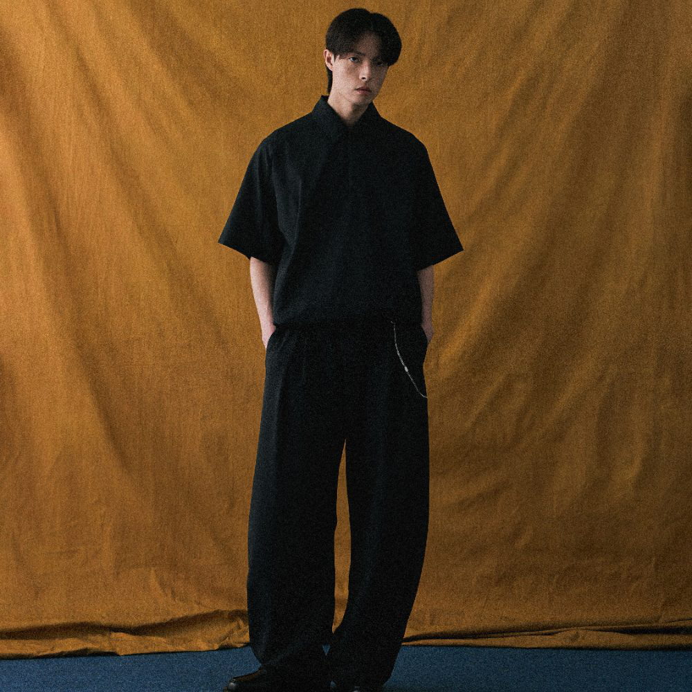 針織半開襟上衣 WISDOM HALF ZIP KNIT POLO SHIRT