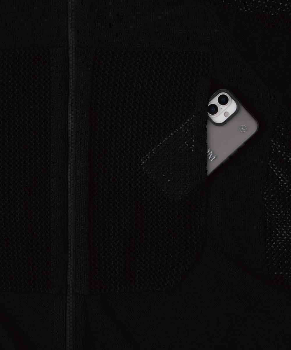 WISDOM 連帽針織外套 ZIP UP SWEATER HOODIE