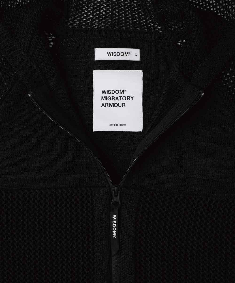 WISDOM 連帽針織外套 ZIP UP SWEATER HOODIE