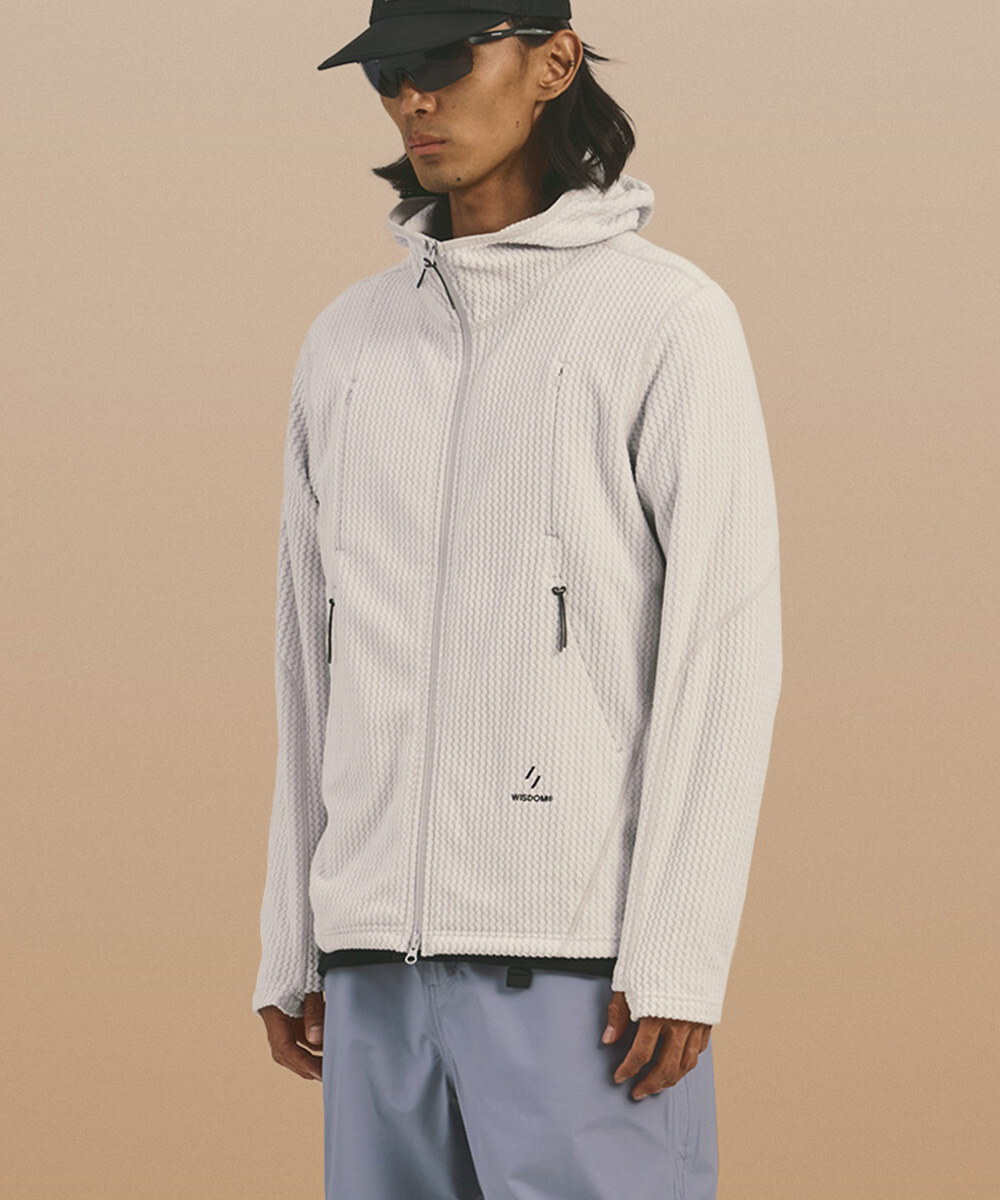 WISDOM X WELTER EXPERIMENT 聯名刷毛連帽外套 Fleece Hoodie Zip-up